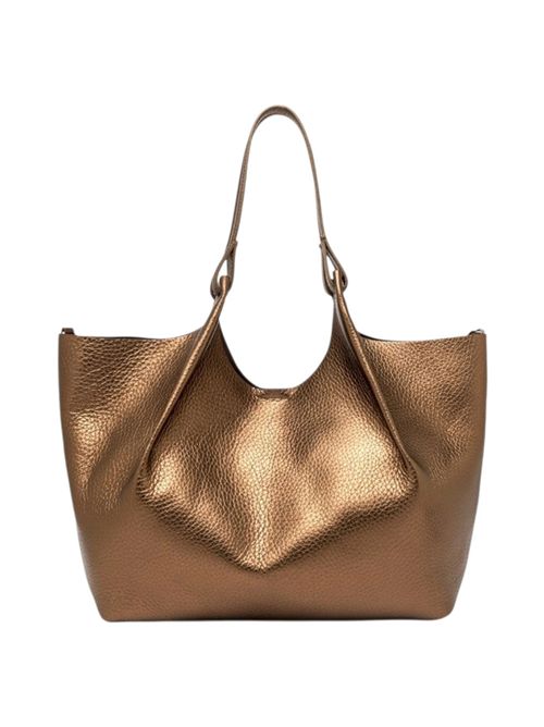 borsa donna dua grande in pelle oro Gianni Chiarini | BS9720RNGDBLTOASTED-T.MORO